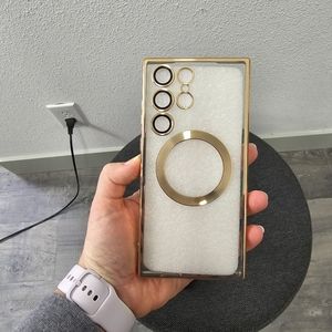 Luxury Soft Shockproof Case for Samsung Galaxy S23 Ultra 5G, Full Camera Cover